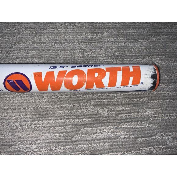 2018 Worth Legit Ryan Harvey XL End Loaded 28oz 34” WHARVA ASA USA Softball Bat - Picture 2 of 9